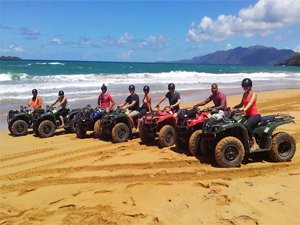 ATV Playa Rincon Beach Tour with Gregory Tours Samana - Cheap Low Price ATV Playa Rincon Beach Tours in Samana Dominican Republic.